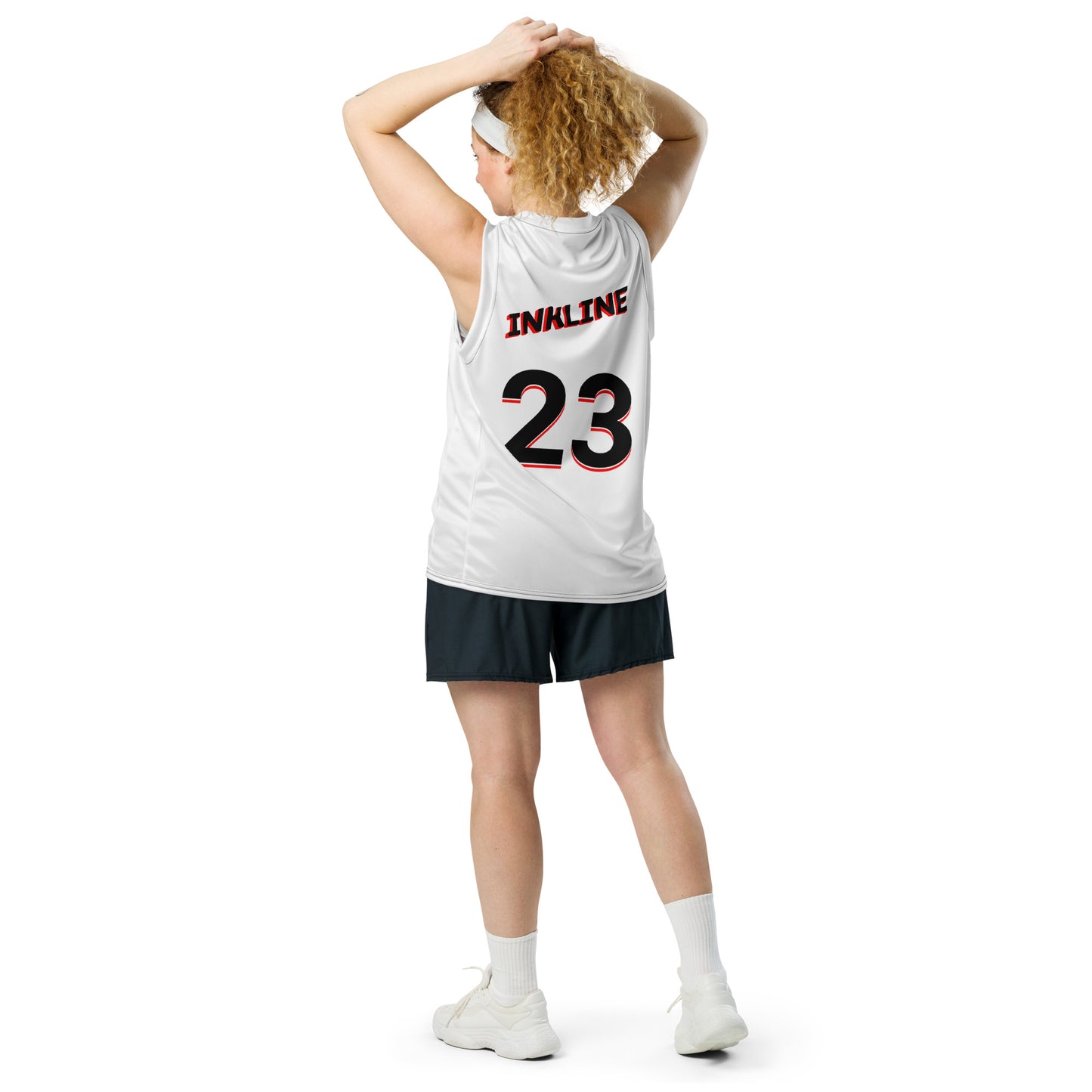 Austin's inkline: "INKLINE" Recycled unisex basketball jersey