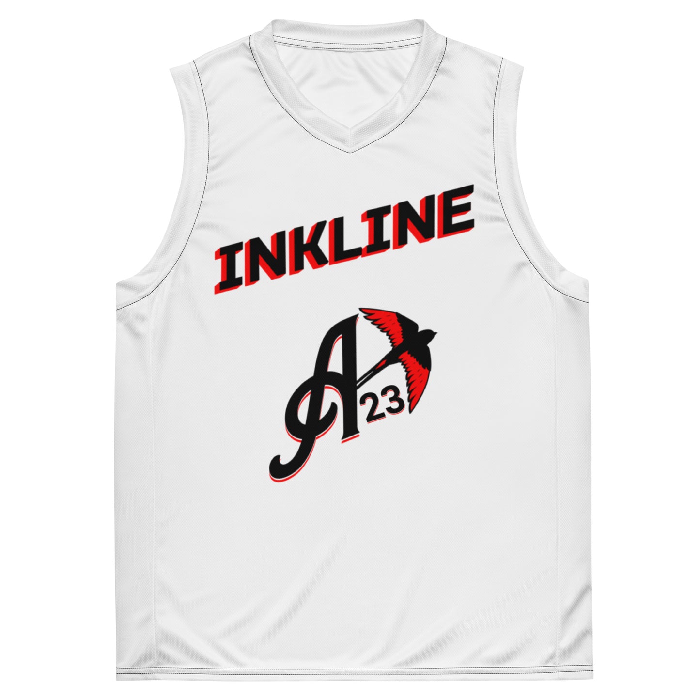 Austin's inkline: "INKLINE" Recycled unisex basketball jersey