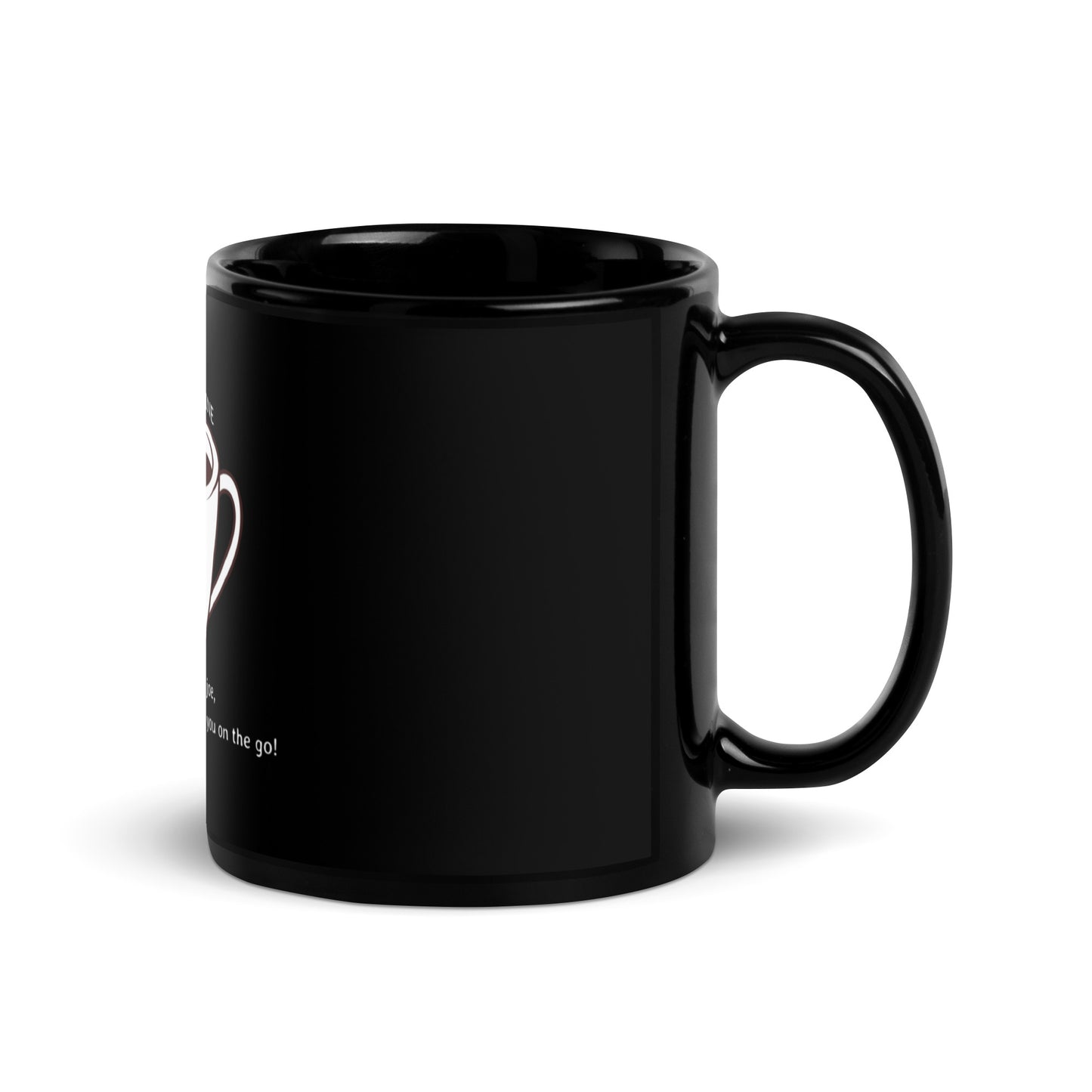 Black Glossy Mug || Austin's inkline: Sip and smile
