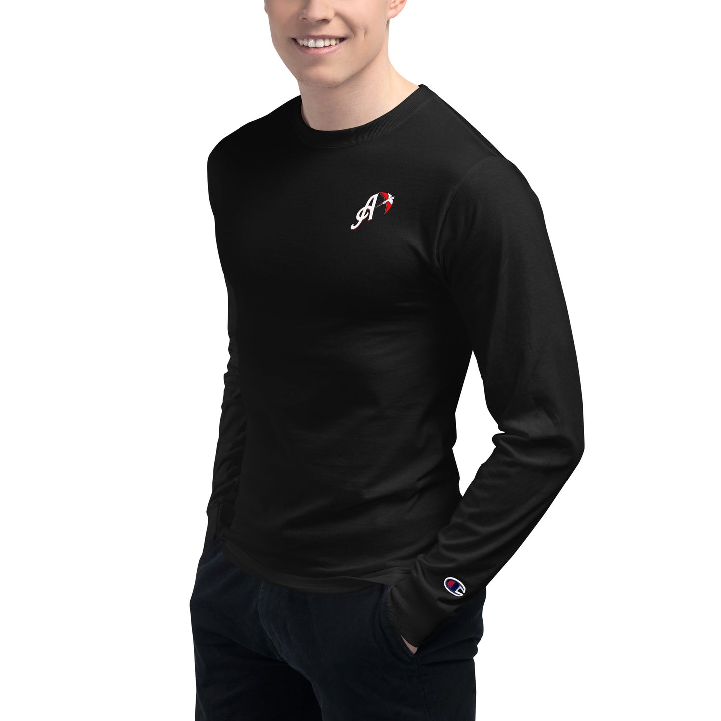 Austin's Inkline : "Asended Wing" Men's Champion Long Sleeve Shirt
