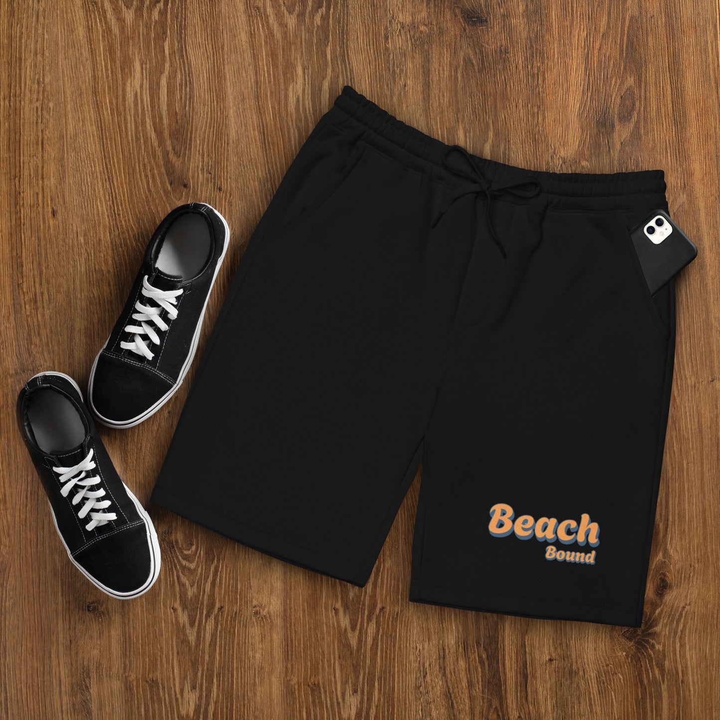 "Beach bound" Men's fleece shorts