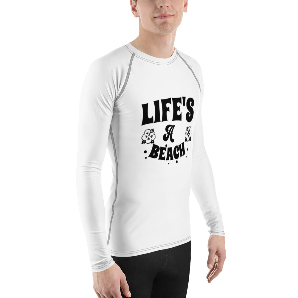 "Life's a beach" Men's Rash Guard