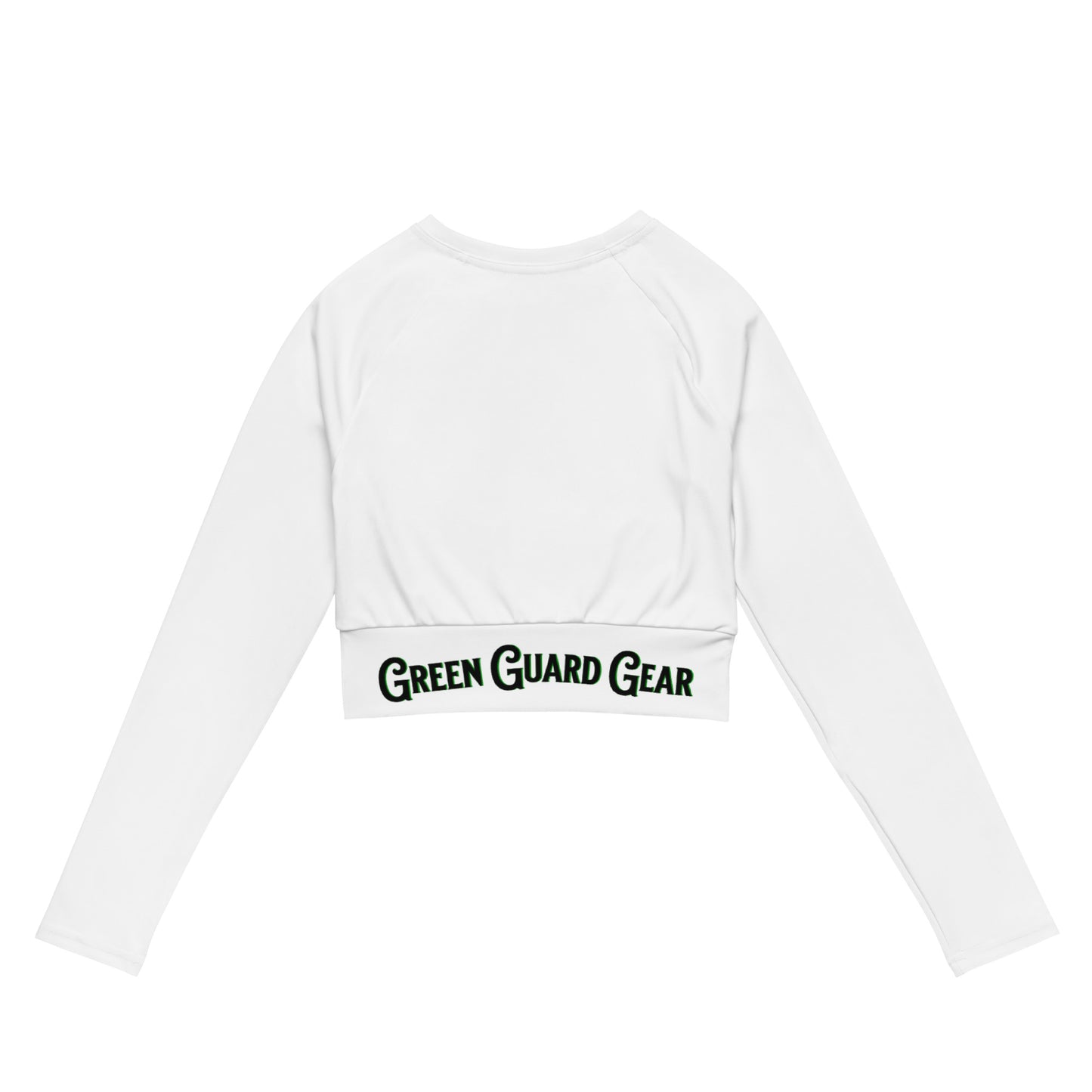 "Green Guard Gear" Recycled long-sleeve crop top