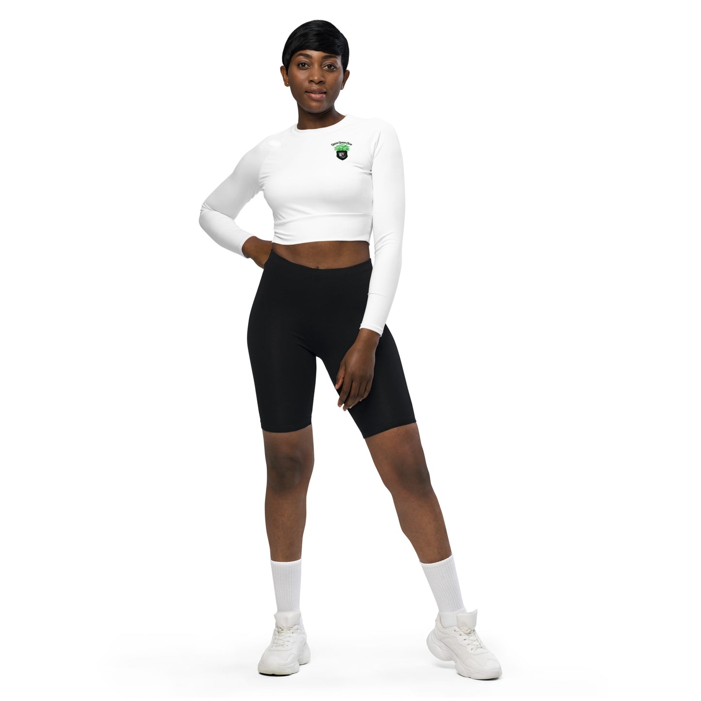 "Green Guard Gear" Recycled long-sleeve crop top