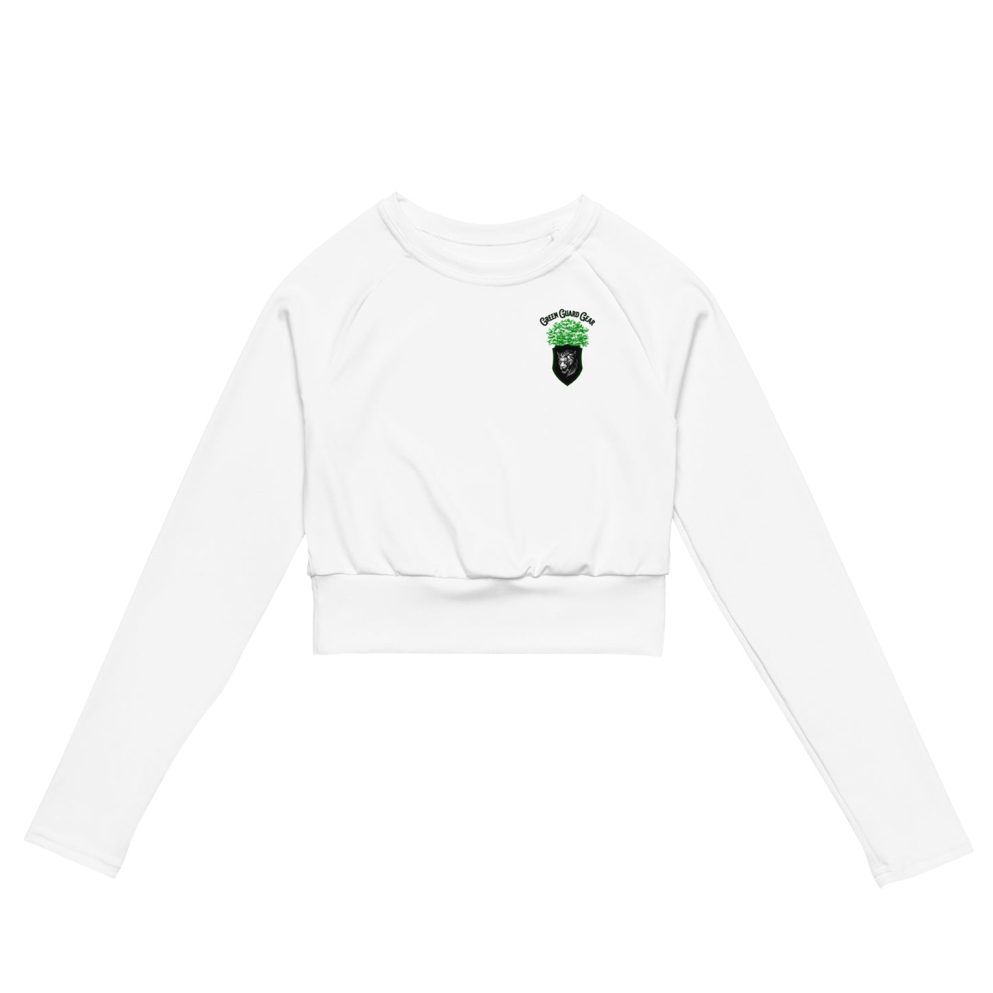 "Green Guard Gear" Recycled long-sleeve crop top