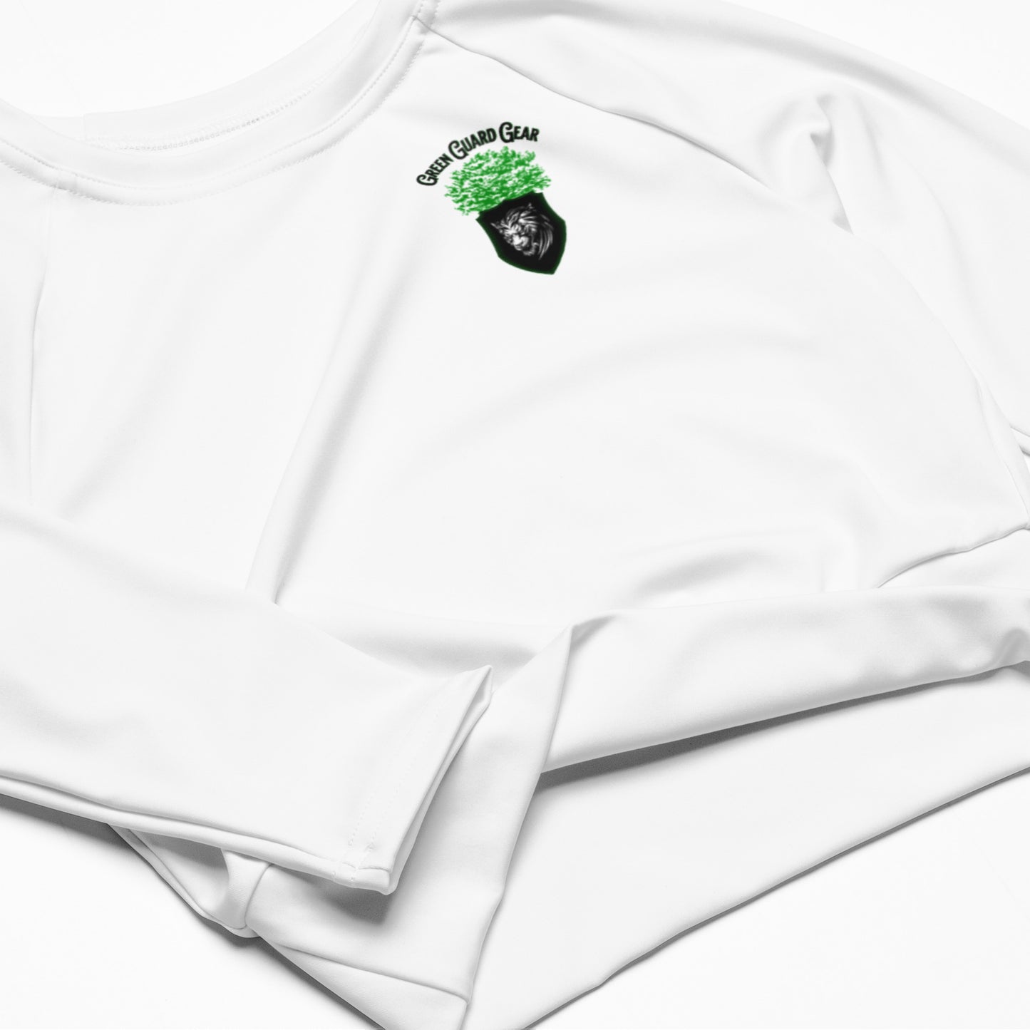 "Green Guard Gear" Recycled long-sleeve crop top