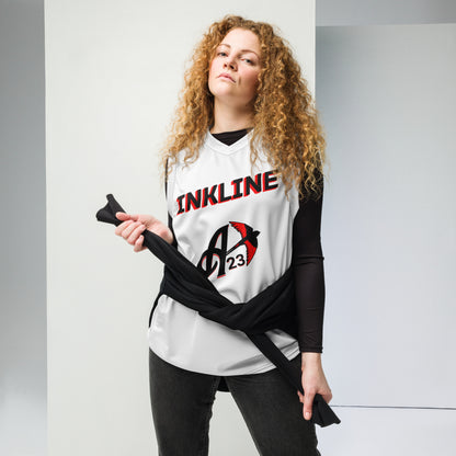 Austin's inkline: "INKLINE" Recycled unisex basketball jersey