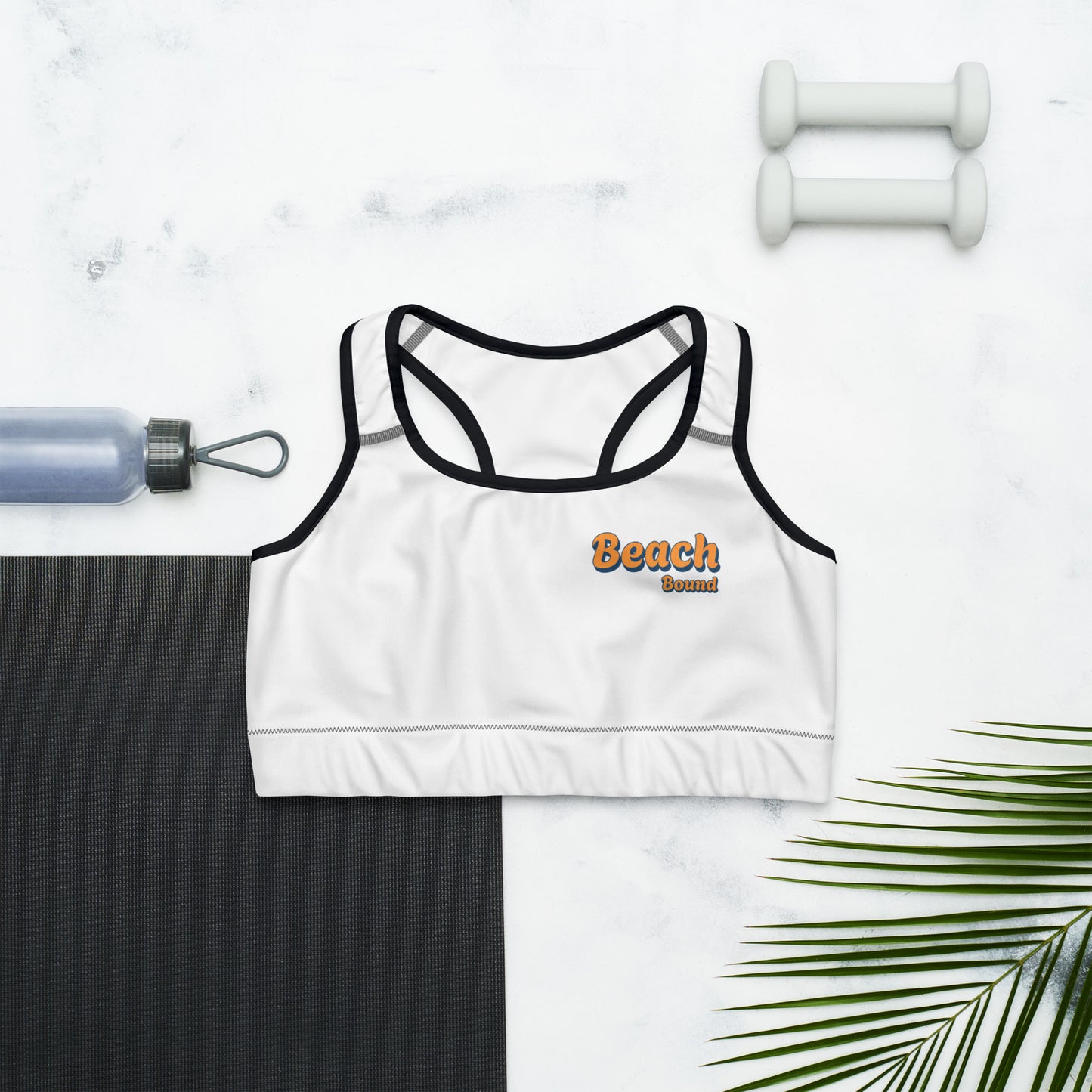 "Beach Bound" Sports bra