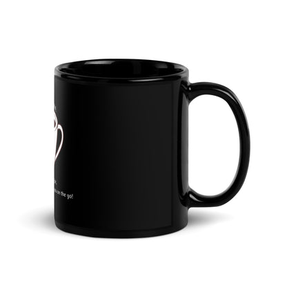 Black Glossy Mug || Austin's inkline: Sip and smile