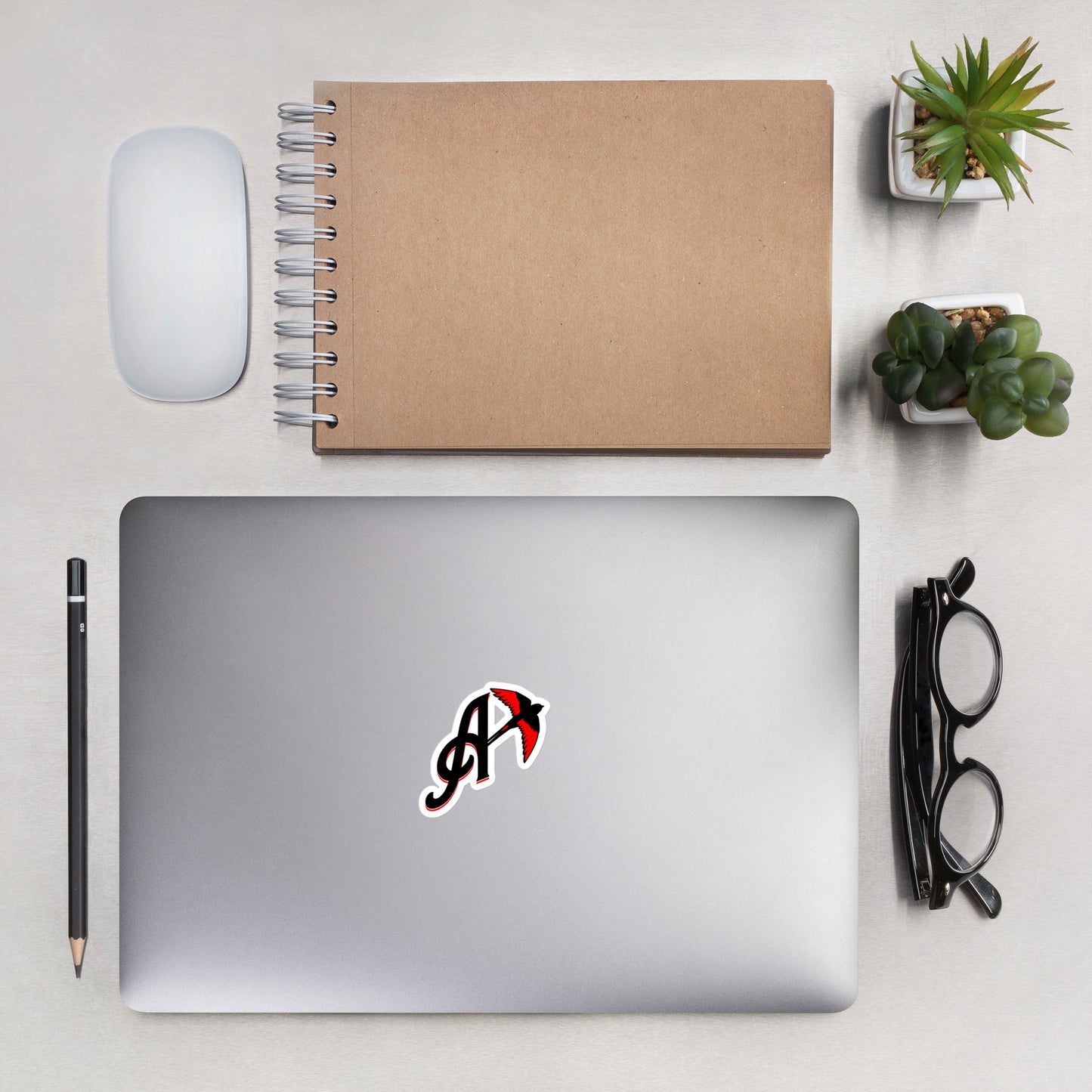 Austin's Inkline: "Ascended Wing" Bubble-free stickers logo