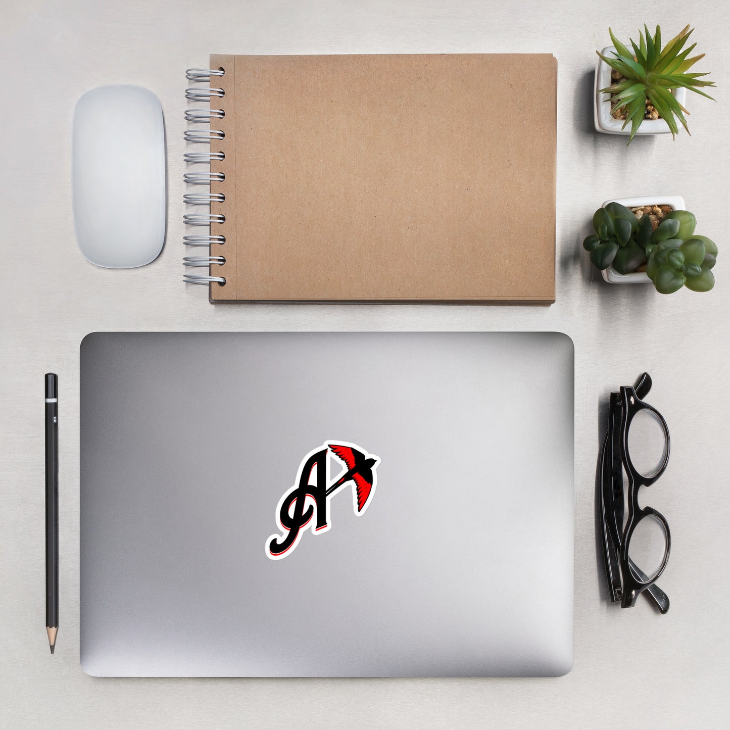 Austin's Inkline: "Ascended Wing" Bubble-free stickers logo