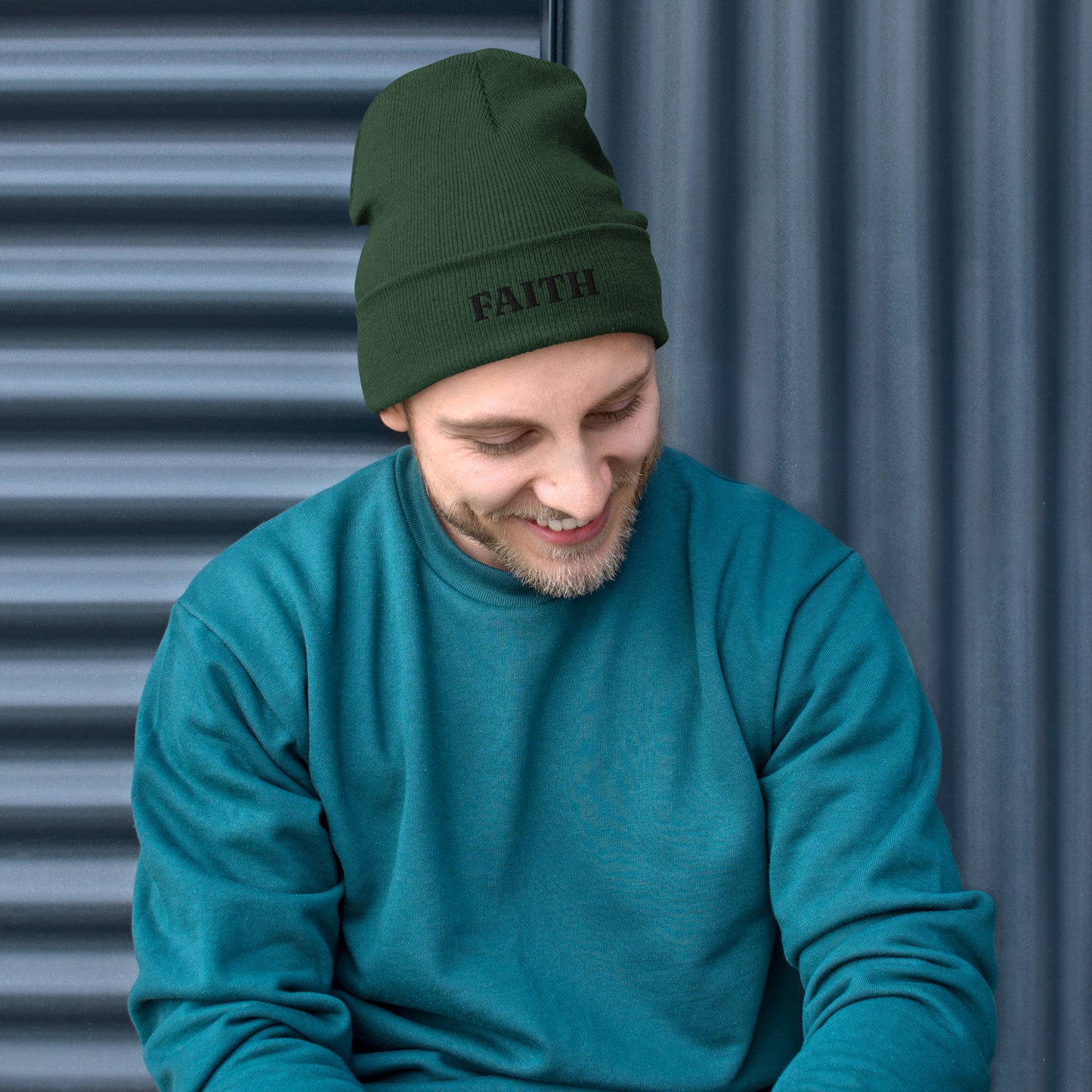 Faith Embroidered Beanie