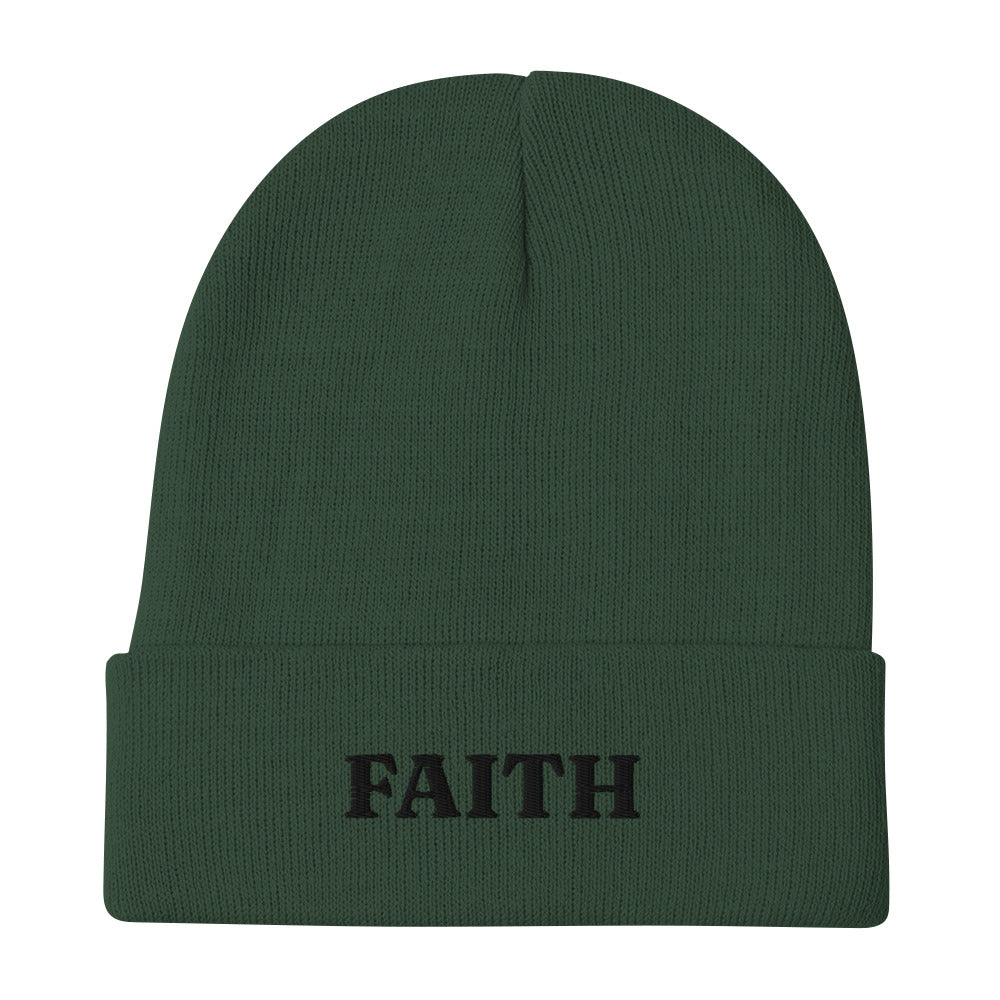 Faith Embroidered Beanie