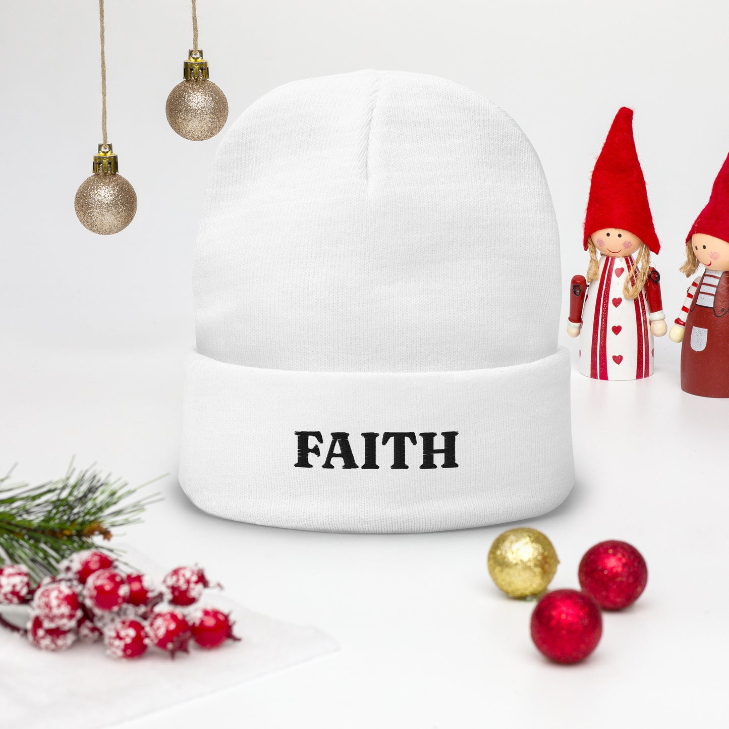 Faith Embroidered Beanie