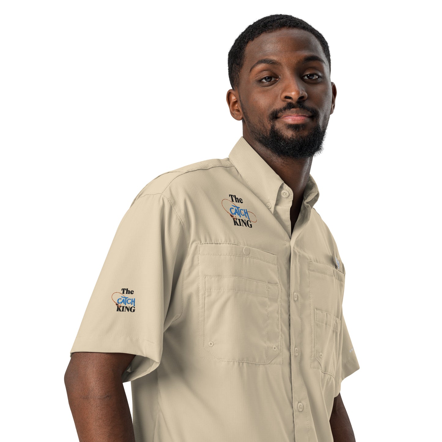 Columbia Men’s The Catch King Short-Sleeved Button-Up Shirt – Premium Fishing Performance