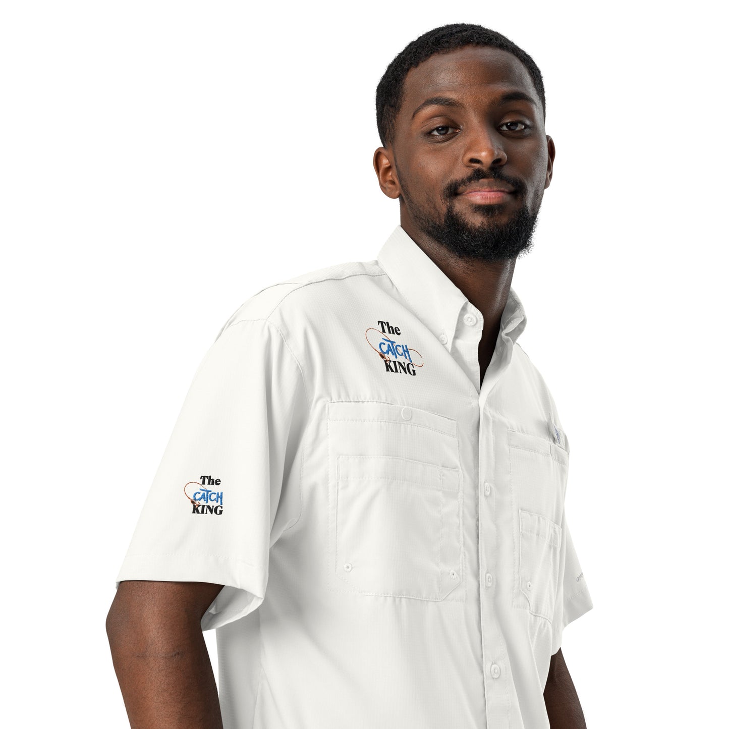 Columbia Men’s The Catch King Short-Sleeved Button-Up Shirt – Premium Fishing Performance