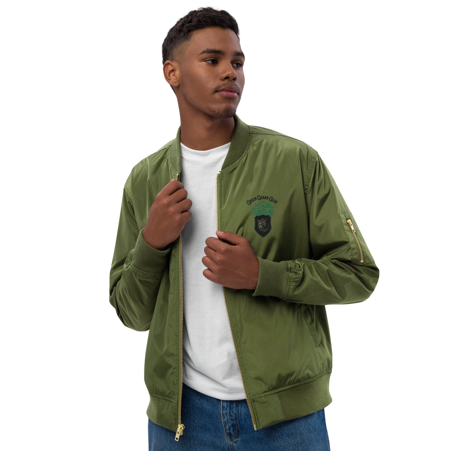 "Green Guard Gear" Premium recycled bomber jacket