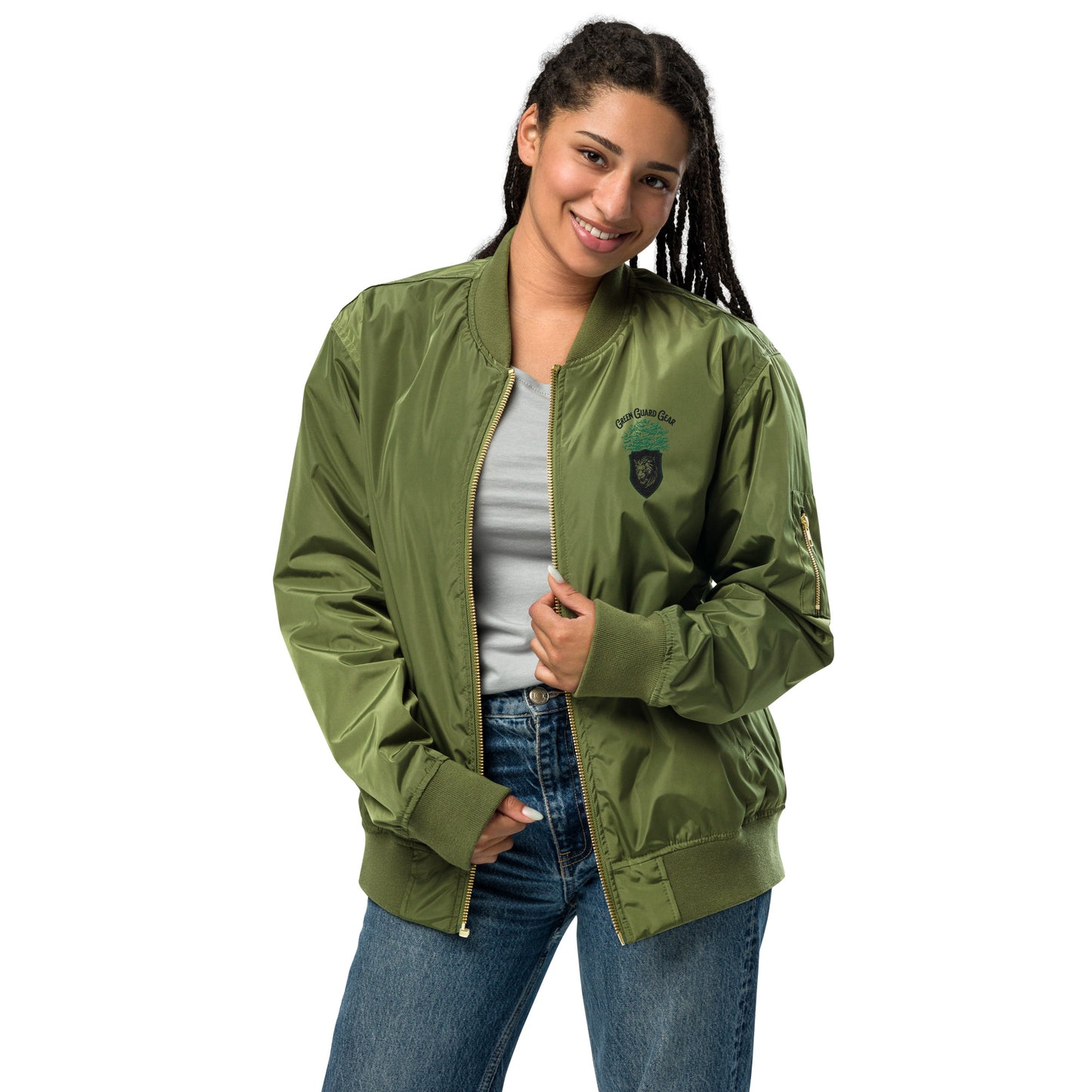 "Green Guard Gear" Premium recycled bomber jacket