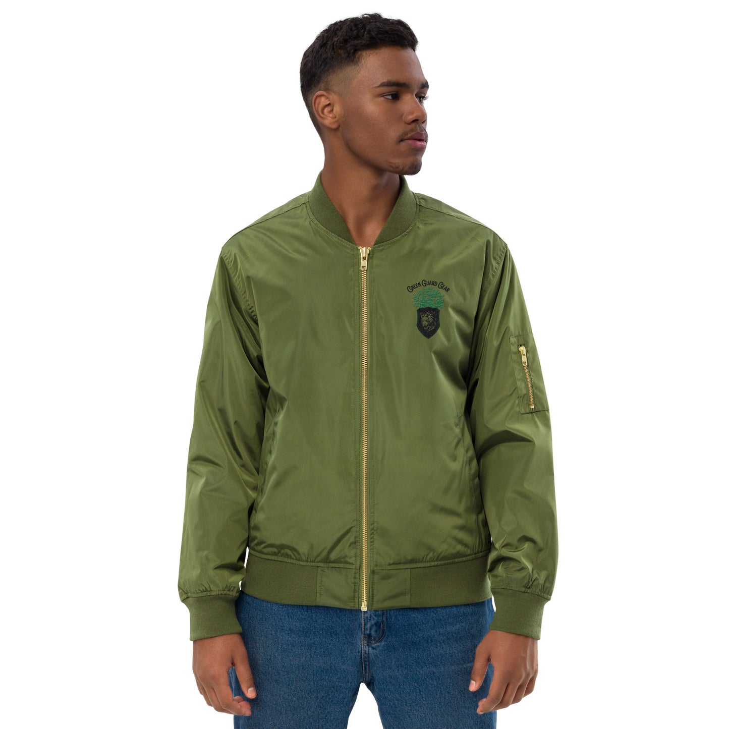 "Green Guard Gear" Premium recycled bomber jacket