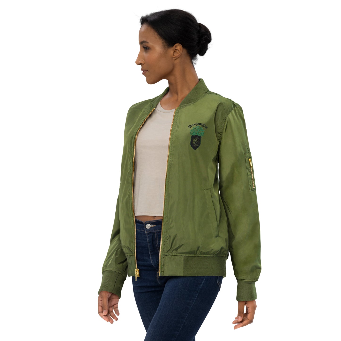 "Green Guard Gear" Premium recycled bomber jacket