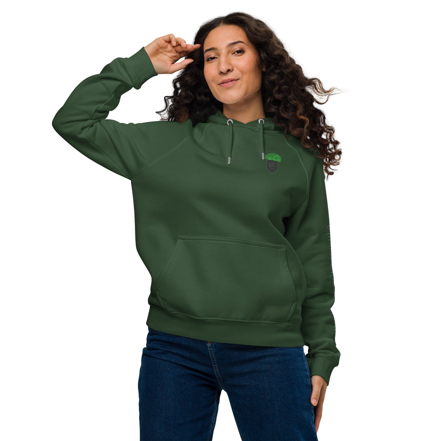 "Green Guard Gear" Unisex eco raglan hoodie