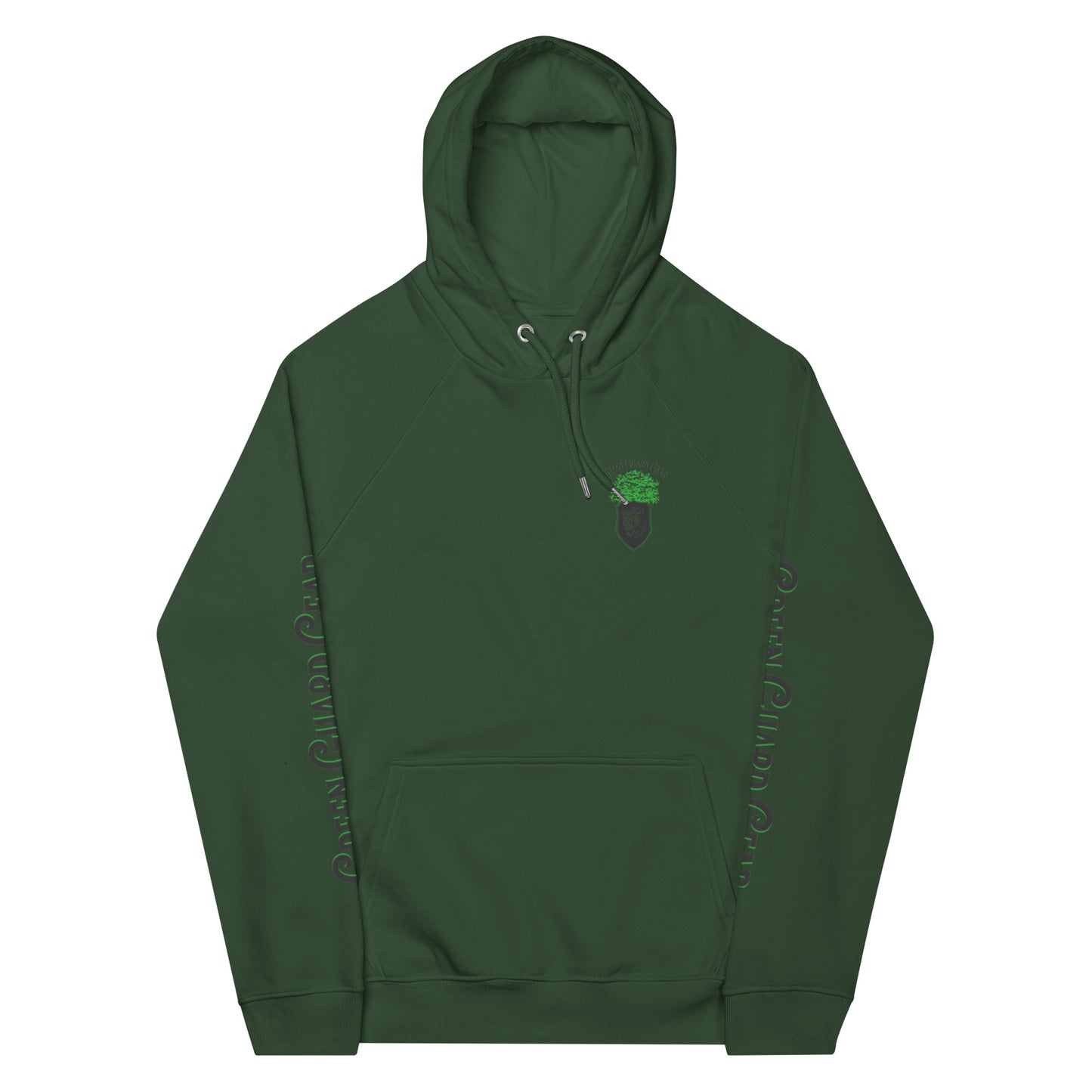 "Green Guard Gear" Unisex eco raglan hoodie