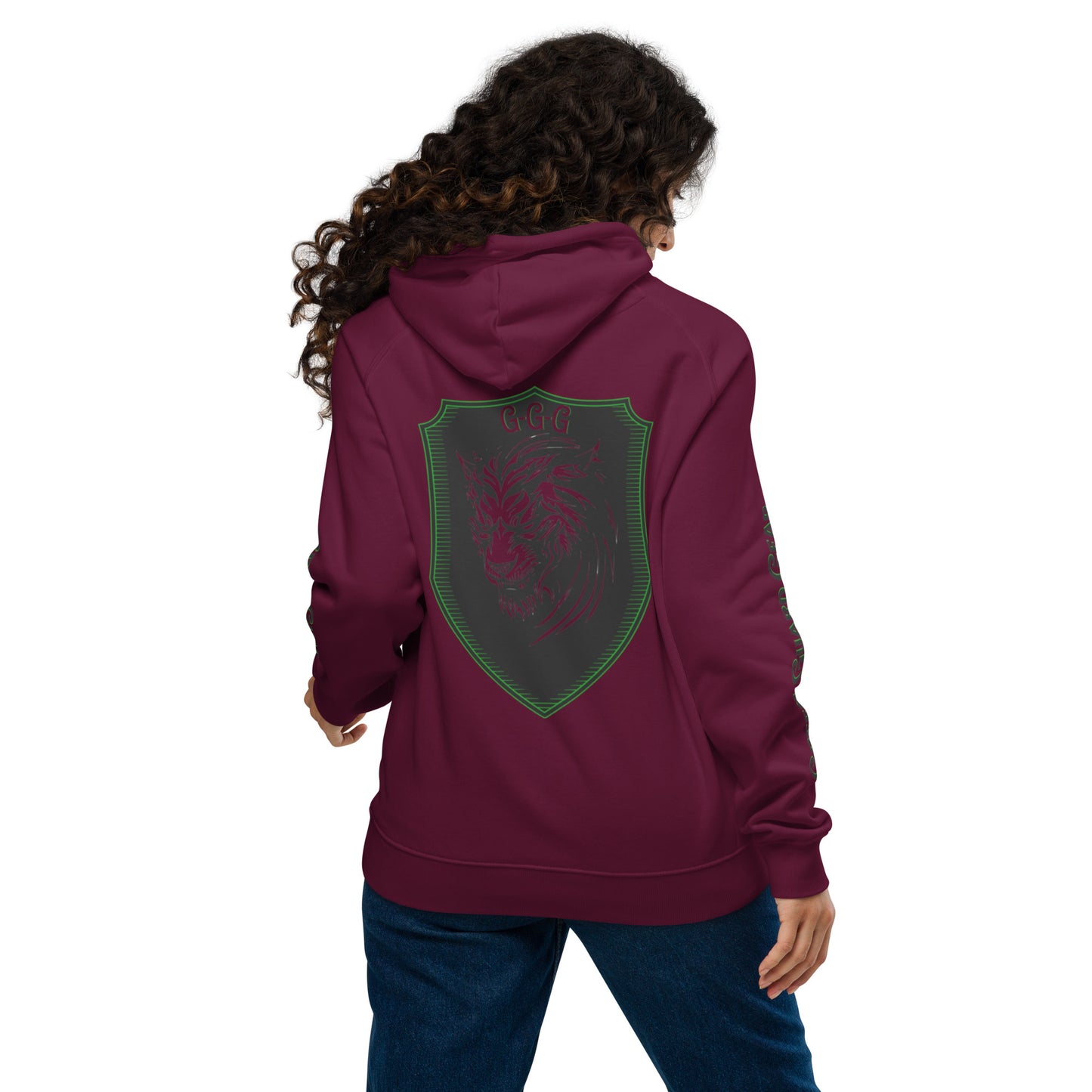 "Green Guard Gear" Unisex eco raglan hoodie