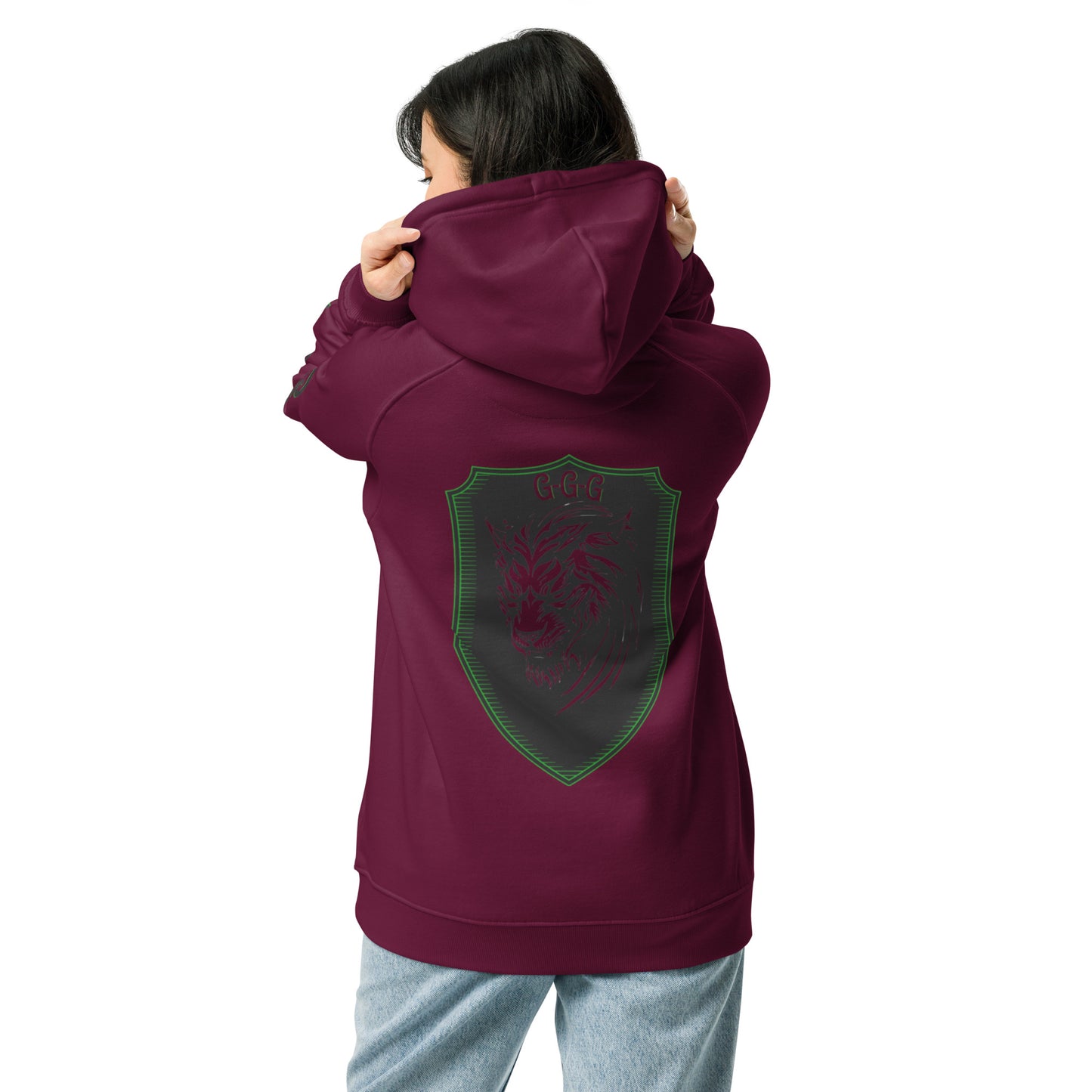 "Green Guard Gear" Unisex eco raglan hoodie