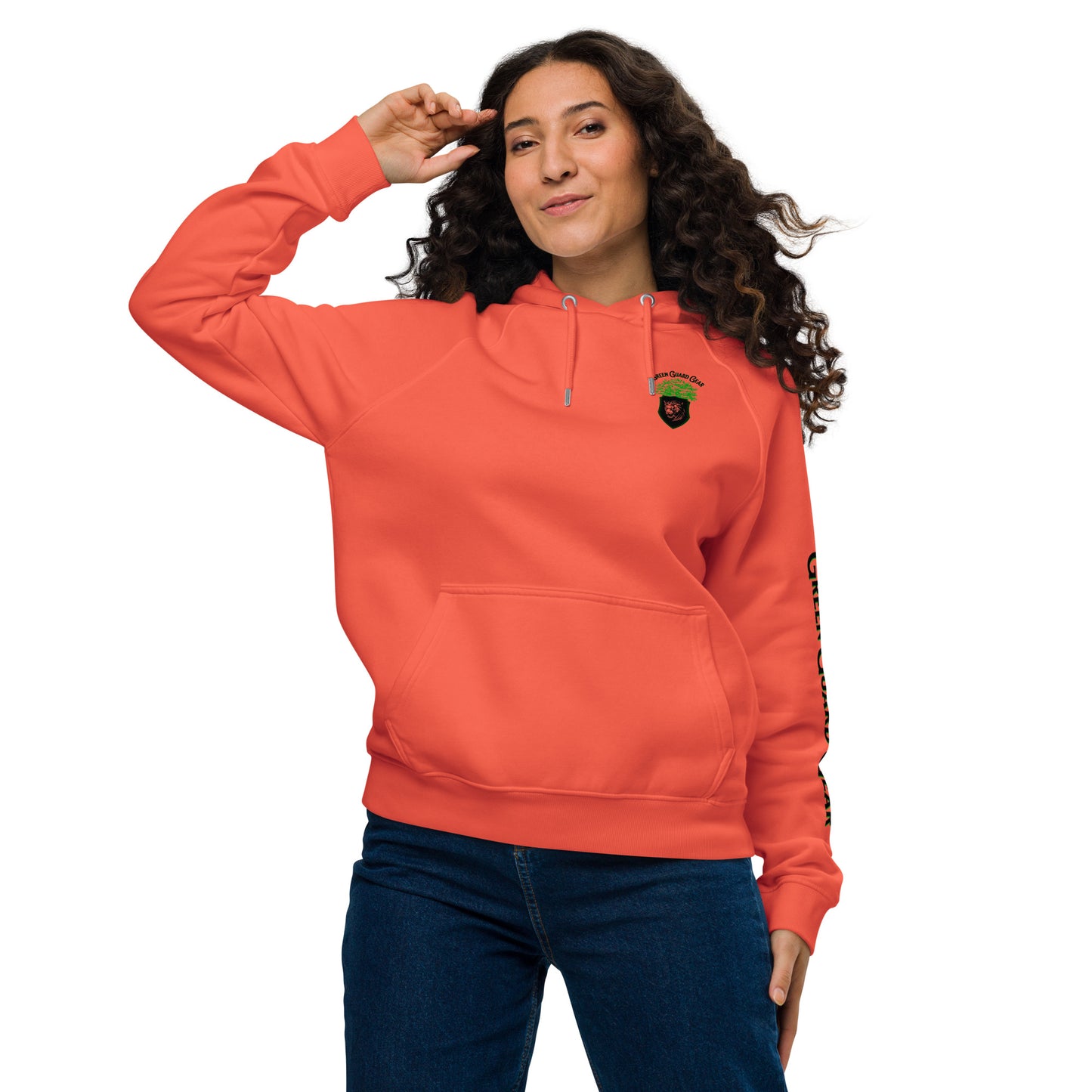 "Green Guard Gear" Unisex eco raglan hoodie