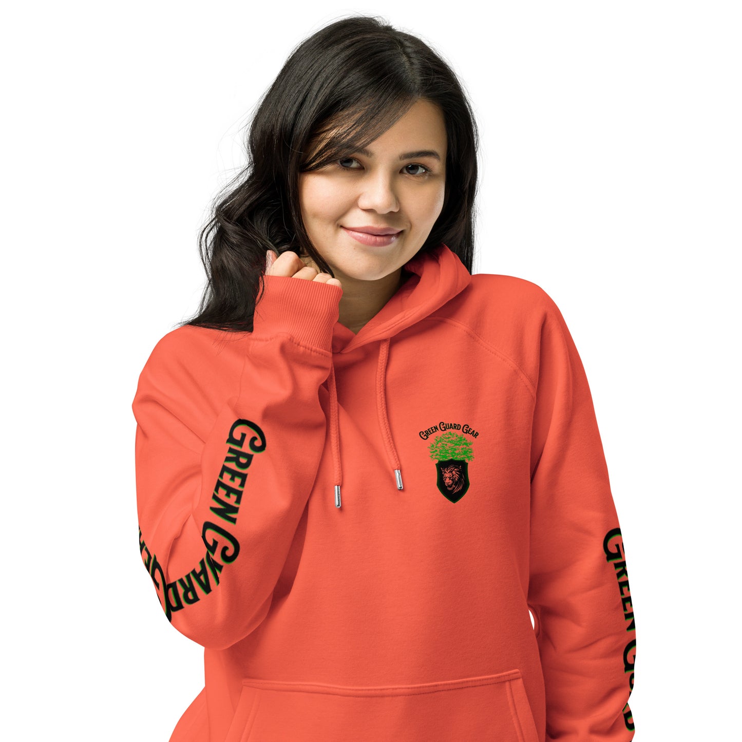 "Green Guard Gear" Unisex eco raglan hoodie