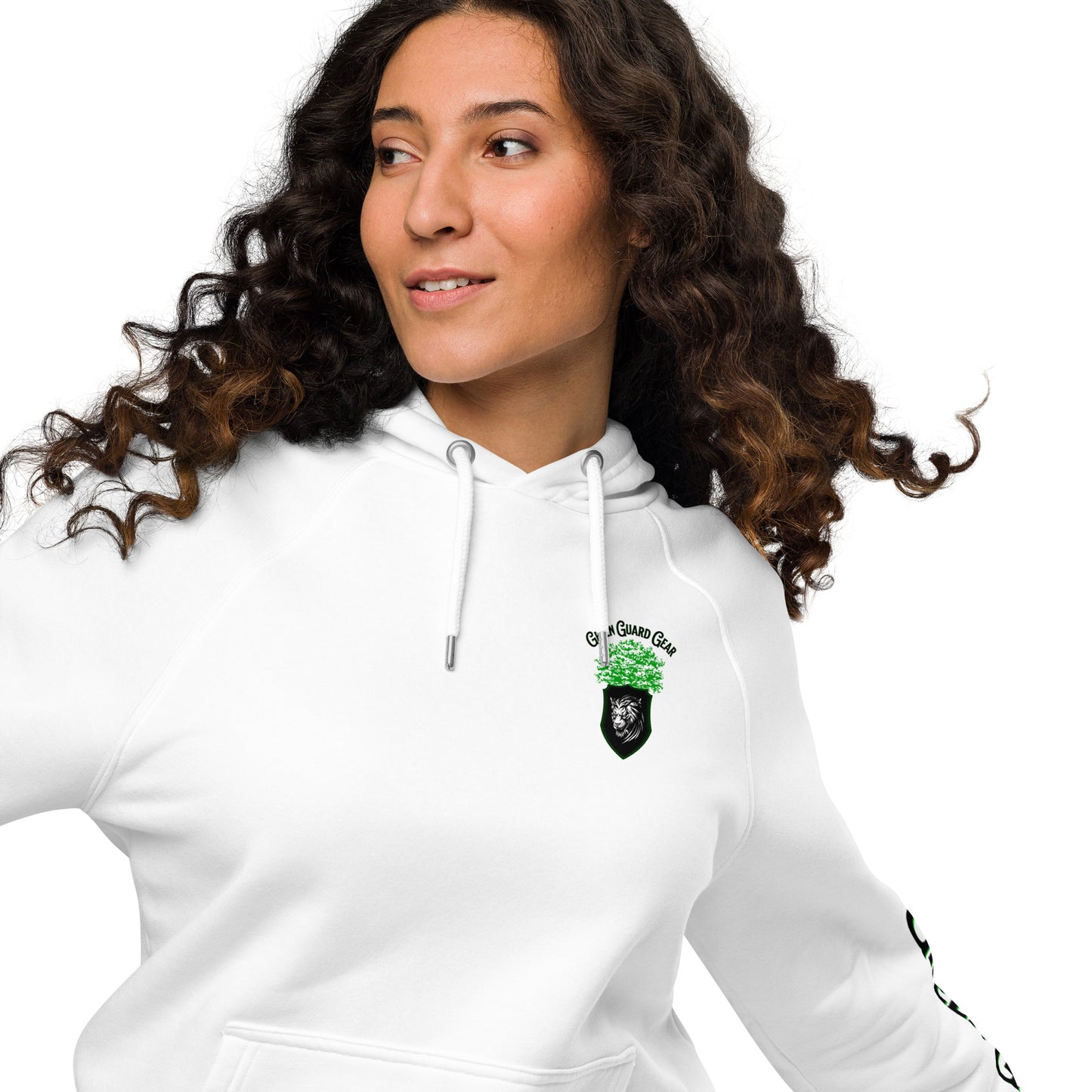 "Green Guard Gear" Unisex eco raglan hoodie