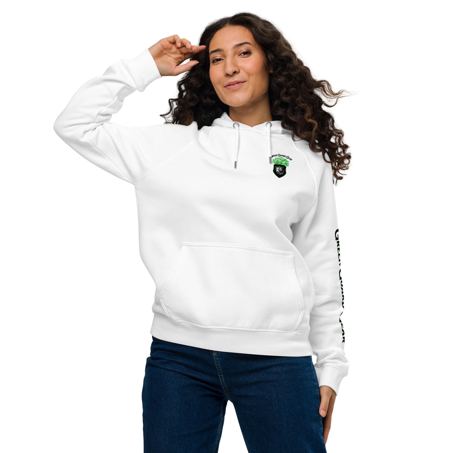 "Green Guard Gear" Unisex eco raglan hoodie