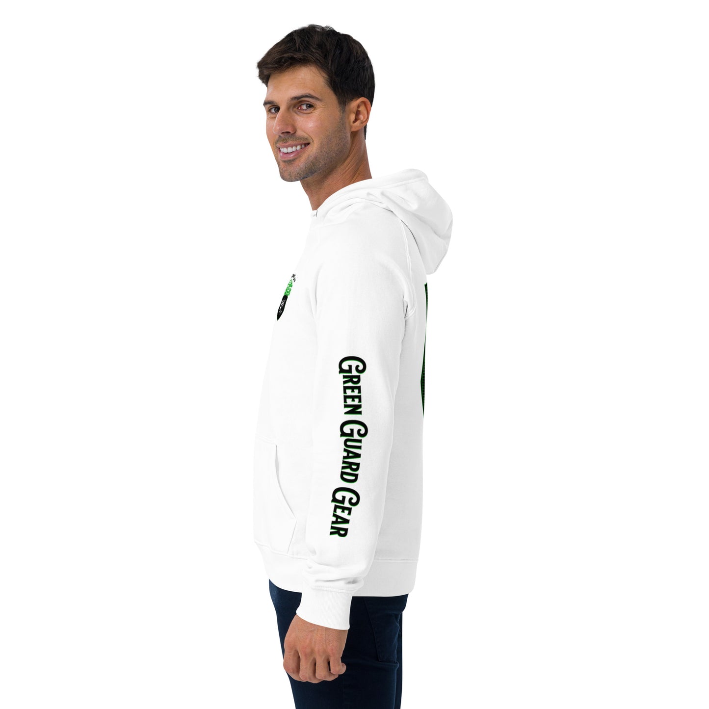 "Green Guard Gear" Unisex eco raglan hoodie